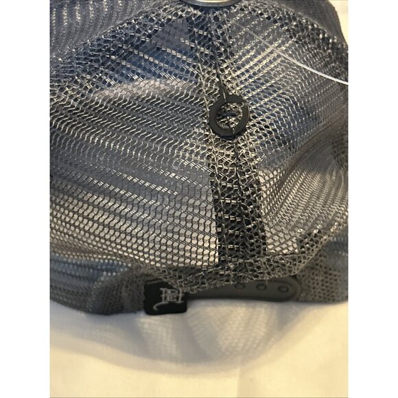 Ed Hardy Trucker Hat Embroidered Tattoo Eagle Skull Blue Mesh Snapback Cap New - Picture 10 of 15